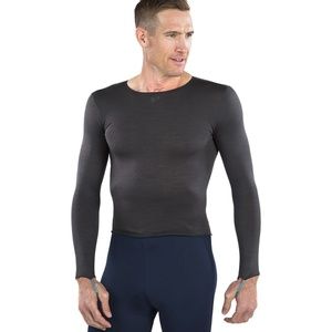 Pearl Izumi Men's Merino L/S Cycling Base Layer - Phantom - Medium